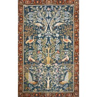 Гобелен Art de Lys «The Tree» у стилі William Morris, синій фон, 50 x 85см