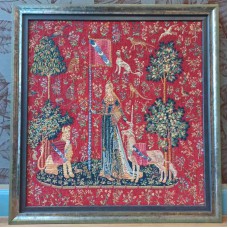 Гобеленовая картина в раме Flanders Tapestries Дама с единорогом 89х93
