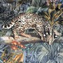 Римська штора Jungle від BM Fabrics з тропічним принтом на оксамиті