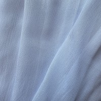 Готовий білий тюль з фактурою «Ялинка» на тасьмі