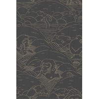 Шпалери Arte Moooi Tokyo Blue Indigo Macaque Ivory  MO3001