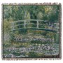 Плед Японський місток через ставок з лататтям Клода Моне Metrax-Craye 140x140см