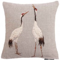 Подушка гобеленова Art de Lys  Білі журавлі, 24х24