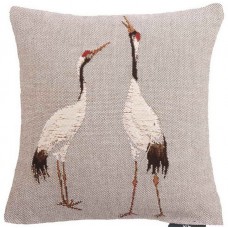 Подушка гобеленова Art de Lys  Білі журавлі, 24х24