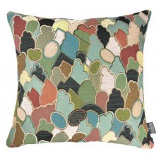 Подушка гобеленова  Art de lys Геометрична китайська мозаїка синя, 50х50