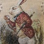 Косметичка гобеленова "Аліса. Кролик , що запізнюється ", бежева