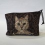 Косметичка гобеленова "Кішка в короні"