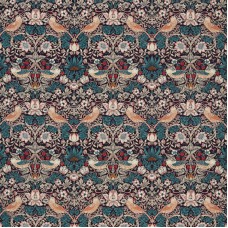 Morris Strawberry Thief Velvet Mulberry/Slate 236931