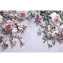 3D Фотообои  3Д Графитовые цветы