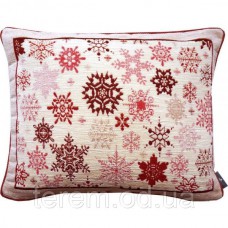 Подушка гобеленовая Art de Lys Красные снежинки 40x50