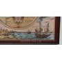 Гобеленова картина Art de Lys в рамі Карта світу. Карта Європи, Африки і Азії 50х50см