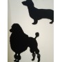 Обои бумажные,10м х 52см, Бархатные собаки, Англия