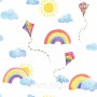 Rainbows and Flying Kites White_Multi