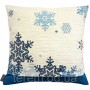 Подушка гобеленова Art de Lys Велика синя сніжинка 50x50