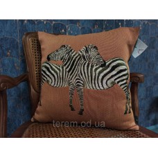 Подушка гобеленовая Art de Lys Пара зебр 50х50