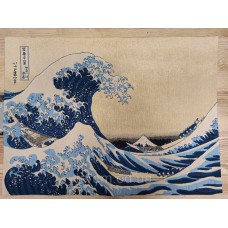 Гобеленова картина Metrax Hokusai Great Wave off Kanagawa на підкладці 70х100