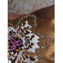 Подушка оксамитова Terem Африканський квітка з бісером 45x45