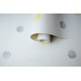 Watercolour Polka Dots Grey_yellow