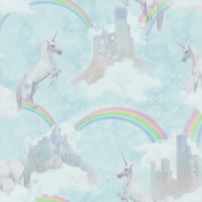 I believe in unicorns Soft Teal