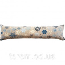 Подушка гобеленовая Art de Lys синие снежинки 25х90