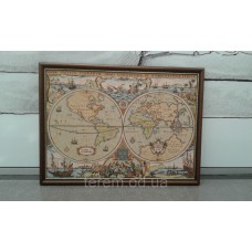 Гобеленовая картина Art de Lys в раме Карта мира